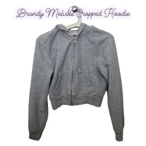 Brandy Melville Cropped Hoodie